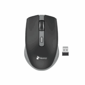 Mouse Nextep Inalámbrico Recargable Switch Encendido 1600 dpi Color Negro-Gris
